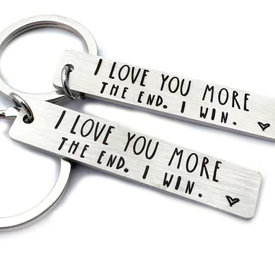 Love you MORE keychain