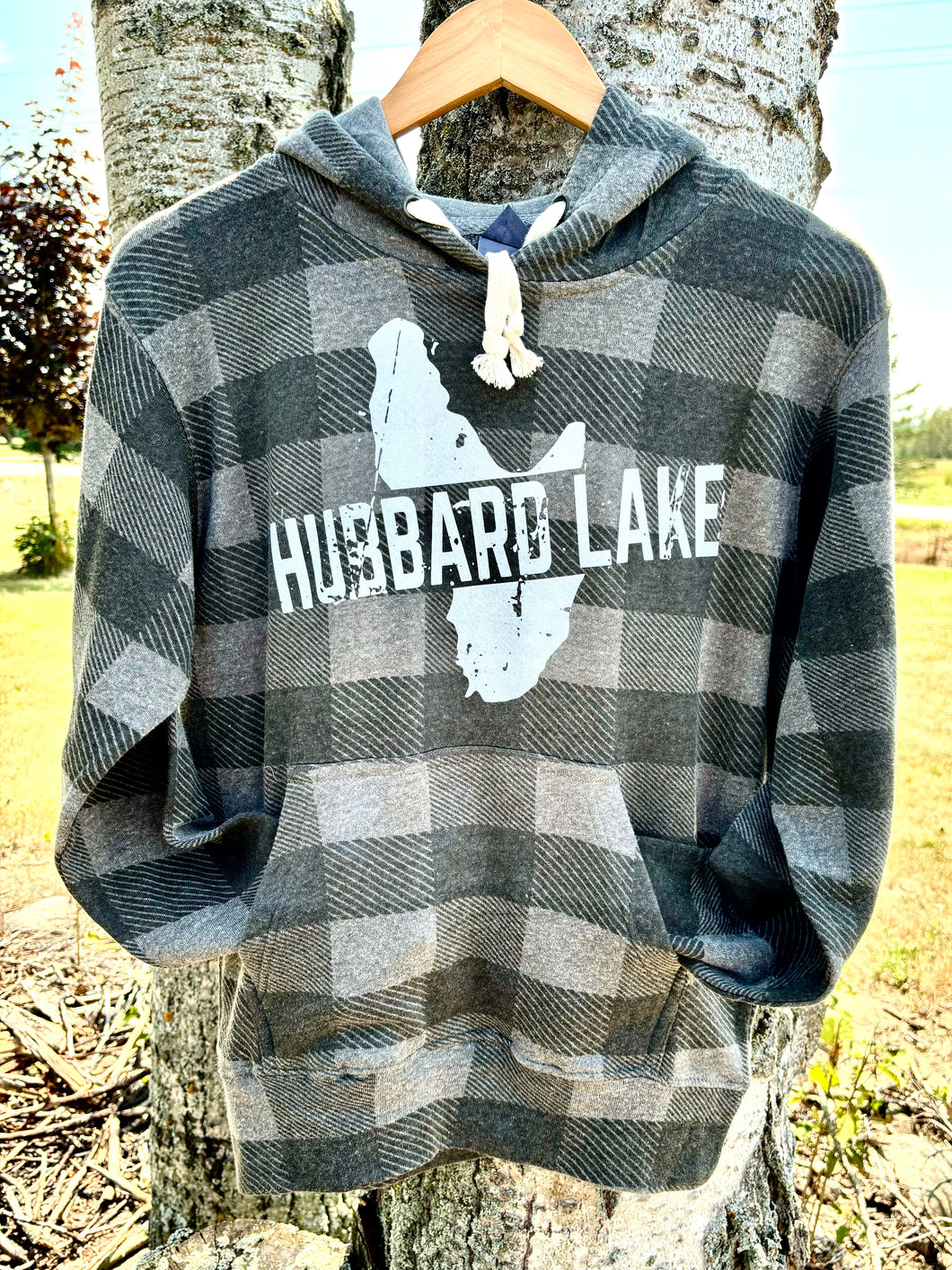 Plaid Distress Hoodie